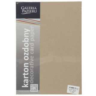 Papier ozdobny (wizytówkowy) Galeria Papieru kraft A4 beżowy 275g (204422) Galeria Papieru