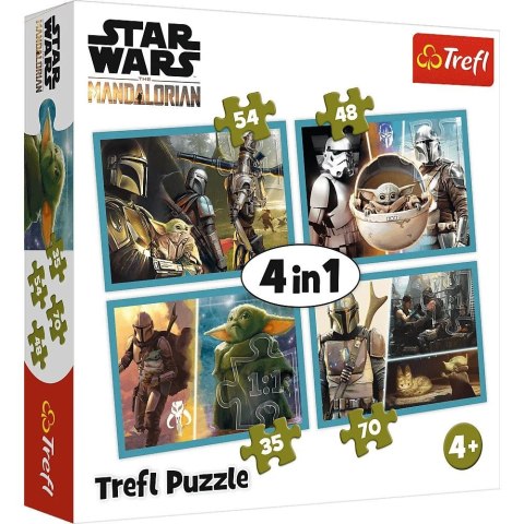 Puzzle Trefl Mandalorian 4w1 4w1 el. (34377) Trefl Puzzle Trefl Mandalorian 4w1 4w1 el. (34377) Trefl
