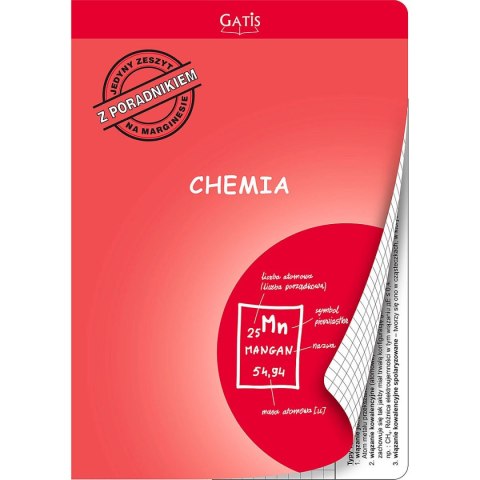 Zeszyt tematyczny Gatis do chemii A5 60k. krata Gatis Zeszyt tematyczny Gatis do chemii A5 60k. krata Gatis