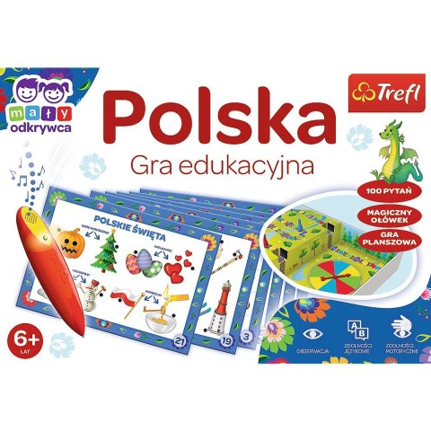 Gra edukacyjna Trefl Mały Odkrywca i Magiczny Ołówek Polska Magiczny ołówek (02114) Trefl