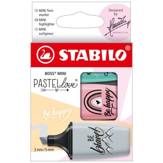 Zakreślacz Stabilo BOSS mini 3kol 113,129,194, mix 2,0-5,0mm (07/03-49) Stabilo