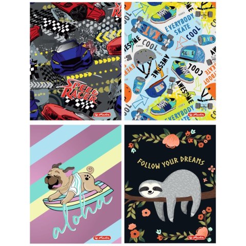 Zeszyt Herlitz HUMOROUS FOR GIRLS&BOYS A4 32k. krata (9577255) Herlitz Zeszyt Herlitz HUMOROUS FOR GIRLS&BOYS A4 32k. krata (9577255) Herlitz