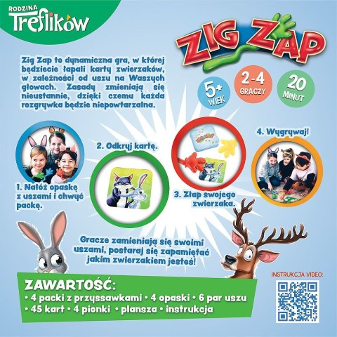 Gra strategiczna Trefl Rodzina Treflików ZIG ZAP Zig Zap (02070) Trefl