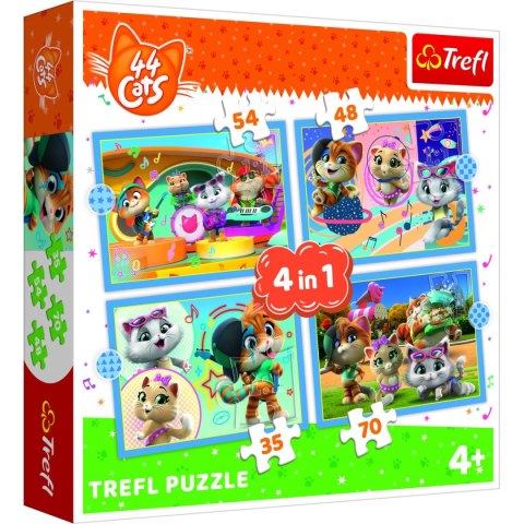 Puzzle Trefl 4w1 el. (34612) Trefl Puzzle Trefl 4w1 el. (34612) Trefl