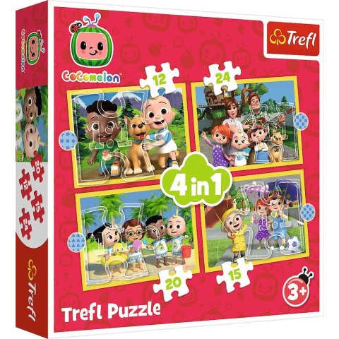 Puzzle Trefl Cocomelon 4w1 el. (34647) Trefl Puzzle Trefl Cocomelon 4w1 el. (34647) Trefl