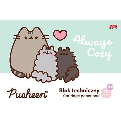 Blok rysunkowy Unipap Pusheen A4 biały 20k Unipap