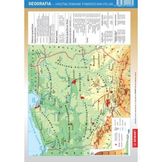 Książeczka edukacyjna Demart ściągawka Geografia - współrzędne geograficzne, mapa Polski Demart