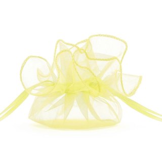 Organza Partydeco Woreczki z organzy, j. żółty, 26cm (1 op. / 20 szt.) (WRG6-084J) Partydeco