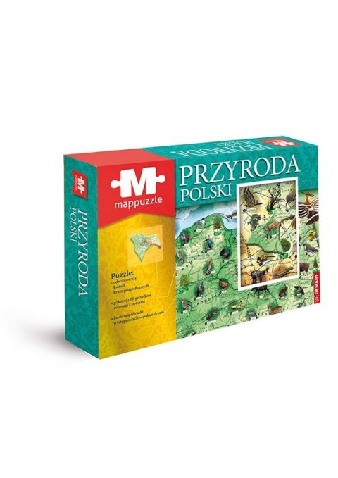 Puzzle Demart MAPPUZZLE PRZYRODA POLSKI Demart