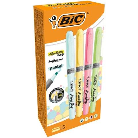 Zakreślacz Bic, mix 1-6mm (504819) Bic