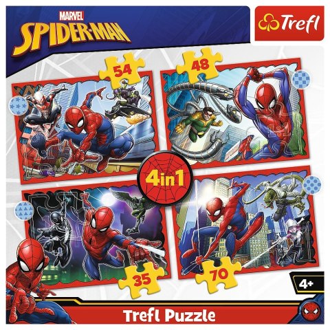 Puzzle Trefl Spider Man 4w1 el. (34384) Trefl Puzzle Trefl Spider Man 4w1 el. (34384) Trefl