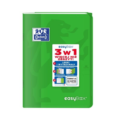 Zeszyt Oxford EASYBOOK A5 60k. 90g linia (400146694) Oxford Zeszyt Oxford EASYBOOK A5 60k. 90g linia (400146694) Oxford