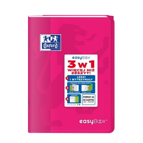 Zeszyt Oxford EASYBOOK A5 60k. 90g linia (400146694) Oxford Zeszyt Oxford EASYBOOK A5 60k. 90g linia (400146694) Oxford