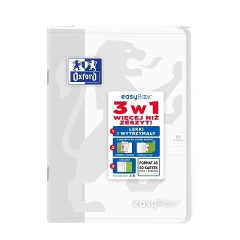Zeszyt Oxford EASYBOOK A5 60k. 90g linia (400146694) Oxford Zeszyt Oxford EASYBOOK A5 60k. 90g linia (400146694) Oxford
