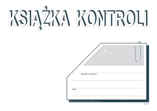 Druk offsetowy Michalczyk i Prokop Książka kontroli A5 16k. (P-10u) Michalczyk i Prokop