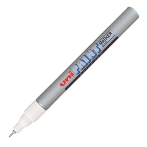 Marker olejowy Uni srebrny 0,8mm igłowa końcówka (PX-203) Uni Marker olejowy Uni srebrny 0,8mm igłowa końcówka (PX-203) Uni