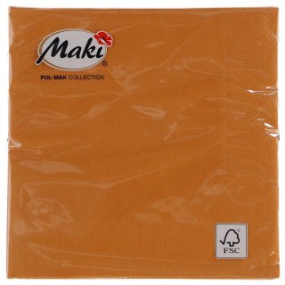 Serwetki Pol-mak brązowa bibuła [mm:] 330x330 (00050) Pol-mak