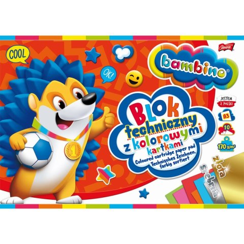 Blok techniczny Unipap Bambino kolor A3 160g 10k [mm:] 297x420 Unipap