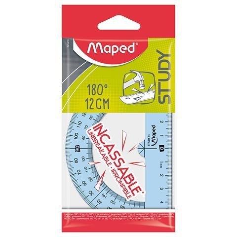 Kątomierz Maped STUDY 12c-180 stopni 12cm (245910) Maped