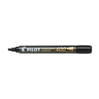 Marker permanentny Pilot, czarny ścięta końcówka (SCA-400-B) Pilot