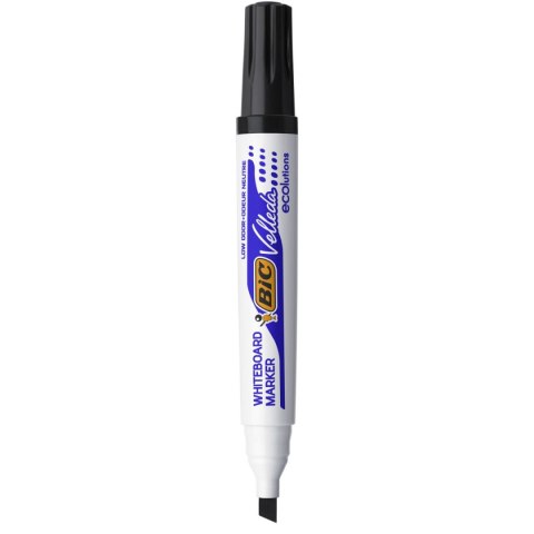 Marker suchościeralny Bic Velleda Ecolutions 1751, czarny 3,7-5,5mm ścięta końcówka (904946) Bic