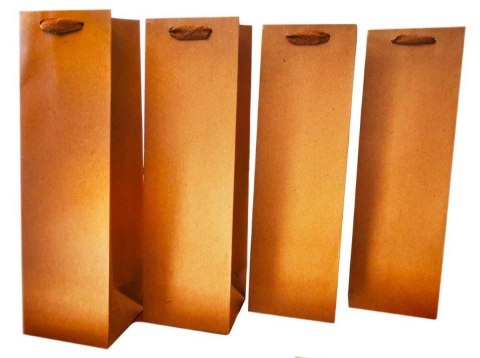 Torba prezentowa Rozette torebka LUX kraft na butelkę [mm:] 110x360x 100 (5907354056187) Rozette