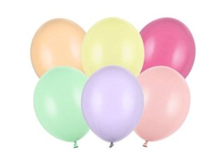 Balon gumowy Partydeco Strong pastel 50szt. mix 270mm (SB12P-000P-50) Partydeco