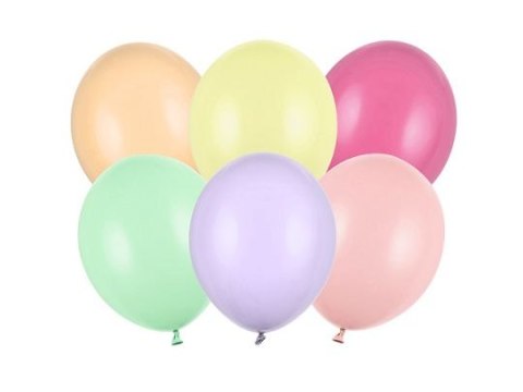 Balon gumowy Partydeco Strong pastel 50szt. mix 270mm (SB12P-000P-50) Partydeco