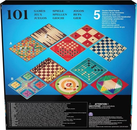 Gra logiczna Spin Master Zestaw gier klasycznych. 101 gier (6065340) Spin Master Gra logiczna Spin Master Zestaw gier klasycznych. 101 gier (6065340) Spin Master