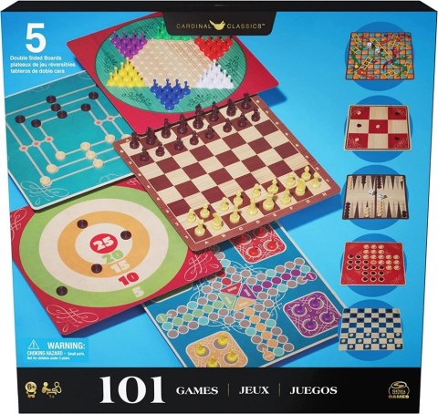 Gra logiczna Spin Master Zestaw gier klasycznych. 101 gier (6065340) Spin Master Gra logiczna Spin Master Zestaw gier klasycznych. 101 gier (6065340) Spin Master