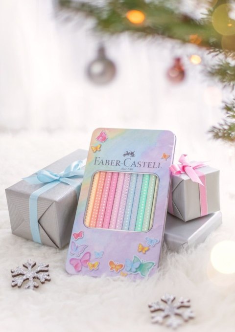 Kredki ołówkowe Faber Castell Sparkle pastelowe 12 kol. (201910 FC) Faber Castell