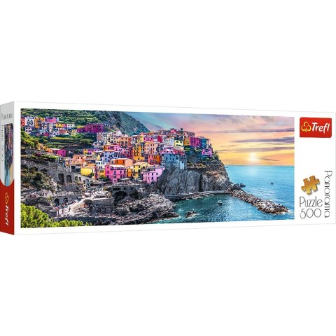 Puzzle Trefl Vernazza o zachodzie słońca, Włochy 500 el. (29516) Trefl