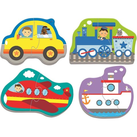 Puzzle Trefl puzzle baby classic pojazdy 2 el. (36075) Trefl Puzzle Trefl puzzle baby classic pojazdy 2 el. (36075) Trefl
