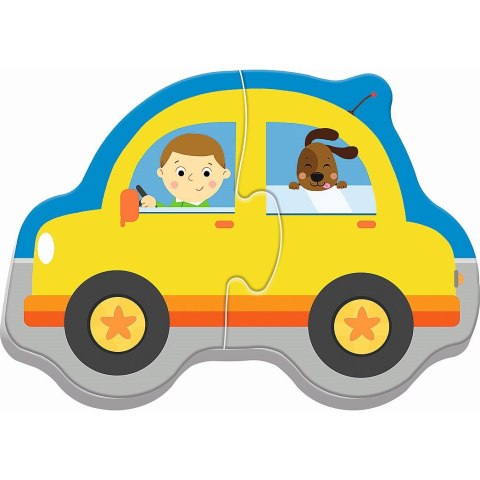 Puzzle Trefl puzzle baby classic pojazdy 2 el. (36075) Trefl Puzzle Trefl puzzle baby classic pojazdy 2 el. (36075) Trefl