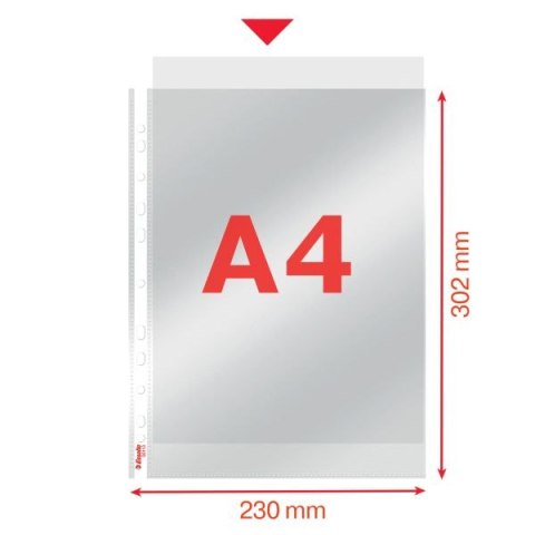 Koszulki na dokumenty Esselte krystaliczne krystaliczna A4 kolor: przezroczysty typu U 75 mic. (56113) Esselte