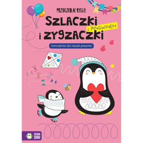 Książeczka edukacyjna Zielona Sowa Przedszkolak rysuje. Szlaczki i zygzaczki z pingwinem. Zielona Sowa Książeczka edukacyjna Zielona Sowa Przedszkolak rysuje. Szlaczki i zygzaczki z pingwinem. Zielona Sowa