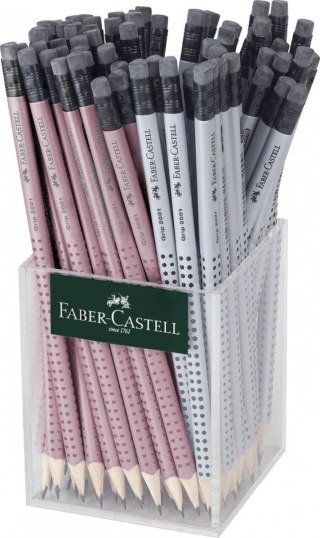 Ołówek Faber Castell Grip srebrny/różowy B (217272 FC) Faber Castell