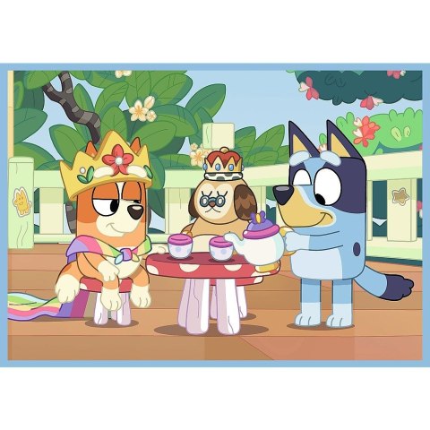 Puzzle Trefl Bluey Bluey i jego świat 4w1 el. (34637) Trefl Puzzle Trefl Bluey Bluey i jego świat 4w1 el. (34637) Trefl