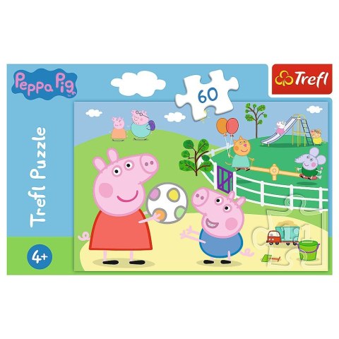 Puzzle Trefl Peppa Pig Zabawy w gronie przyjaciół 60 el. (17356) Trefl Puzzle Trefl Peppa Pig Zabawy w gronie przyjaciół 60 el. (17356) Trefl
