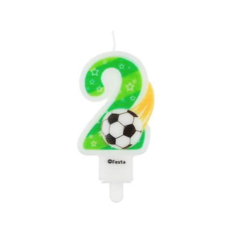 Świeczka urodzinowa Godan cyferka 2 z piłką 7,8cm (PF-SCP2) Godan Świeczka urodzinowa Godan cyferka 2 z piłką 7,8cm (PF-SCP2) Godan
