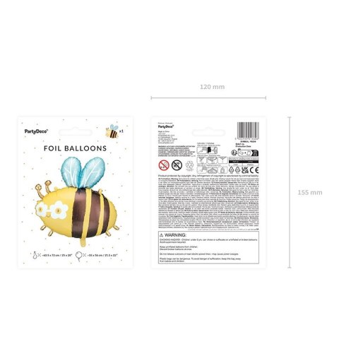 Balon foliowy Partydeco Bączek, 63.5x72 cm (FB204) Partydeco Balon foliowy Partydeco Bączek, 63.5x72 cm (FB204) Partydeco