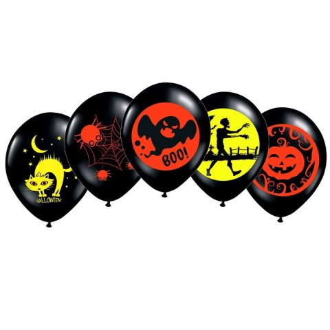 Balon gumowy Arpex Halloween 5szt. czarny 280mm (HA8178) Arpex Balon gumowy Arpex Halloween 5szt. czarny 280mm (HA8178) Arpex