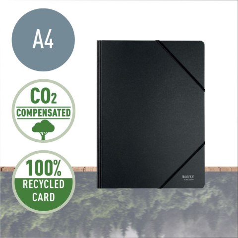 Teczka kartonowa na gumkę recycle A4 czarna 430g Leitz (39080095) Leitz Teczka kartonowa na gumkę recycle A4 czarna 430g Leitz (39080095) Leitz