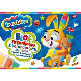 Blok rysunkowy Unipap Bambino A4 kolorowy 80g 16k [mm:] 210x297 Unipap