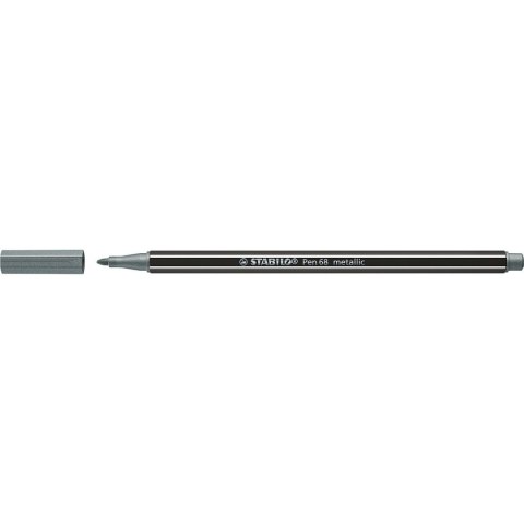 Flamaster Stabilo Pen 68 metallic srebrny 1 kol. (68/805) Stabilo