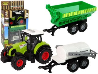 Traktor Lean z Maszynami Przyczepa Cysterna Dźwięki LED (15221) Lean