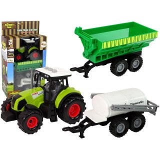 Traktor Lean z Maszynami Przyczepa Cysterna Dźwięki LED (15221) Lean