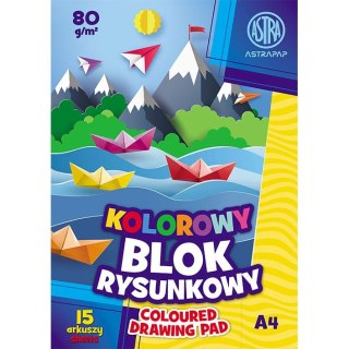 Blok rysunkowy Astra ASTRAPAP A4 mix 80g 15k (106021004) Astra