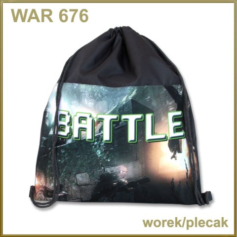 Plecak (worek) na sznurkach Warta Battle (WAR-676) Warta Plecak (worek) na sznurkach Warta Battle (WAR-676) Warta