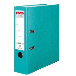 Segregator dźwigniowy Herlitz Q. file Standard 0011178928 A4 80mm turkusowy (300023547) Herlitz